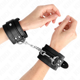 Kink - Pulso Simples Preto Ajustável 20-23 cm x 5,5 cm