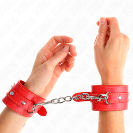 Kink - Thin Wrist Restraints Red Adjustable 21-33 cm