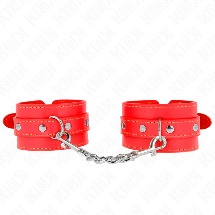 Kink - Thin Wrist Restraints Red Adjustable 21-33 cm