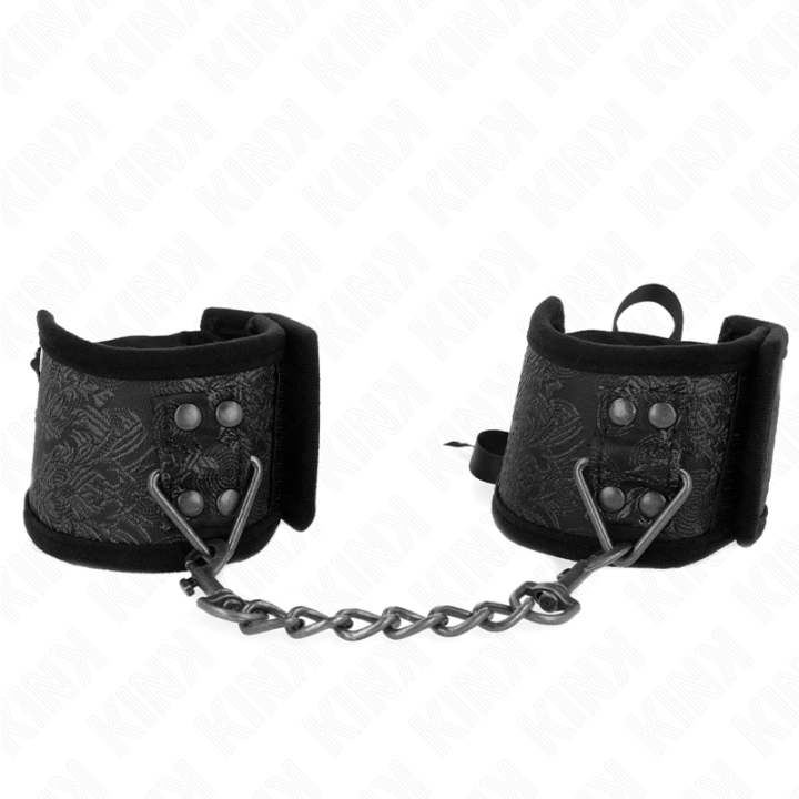 Kink - Pulso Scandal Detalhes de Renda Preta 24,5 cm x 6,5 cm