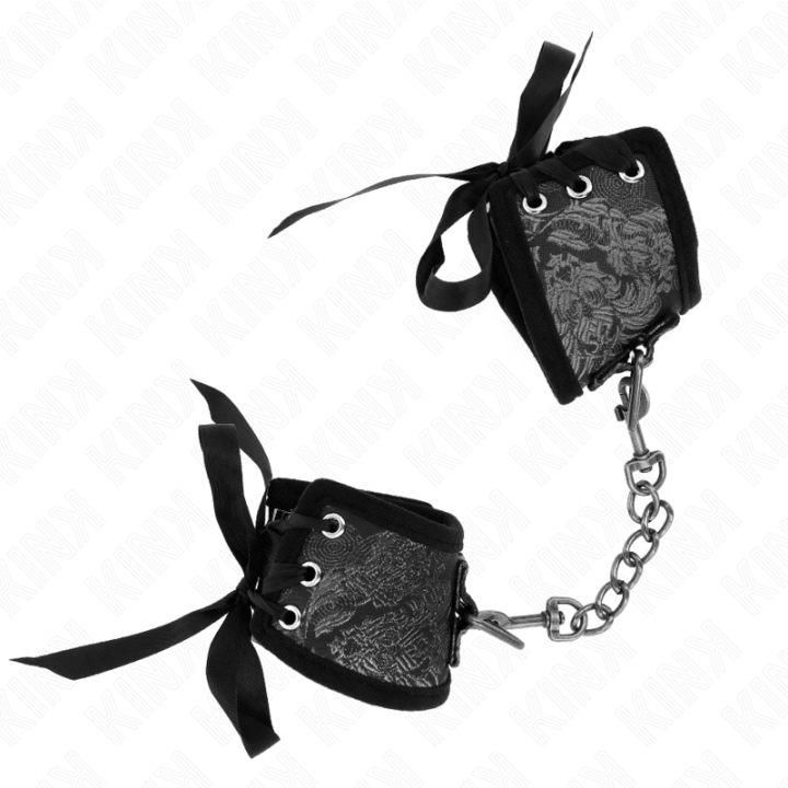 Kink - Pulso Scandal Detalhes de Renda Preta 24,5 cm x 6,5 cm