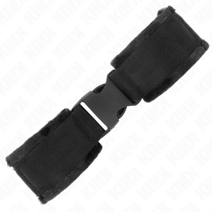 Kink - Muñequeras Nylon Negro Modelo 1 Ajustable 25-35 cm x 6 cm