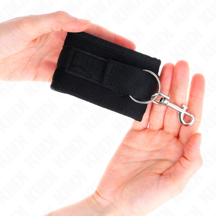 Kink - Nylon Bind Hook&Loop Wrist Restraints Black Model 2 Adjustable 18-35 cm x 6 cm