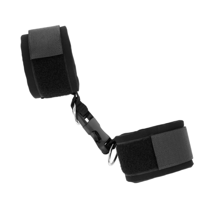 Kink - Neoprene Hook&Loop Fastener Wrist Restraints Black Adjustable 22-34 cm