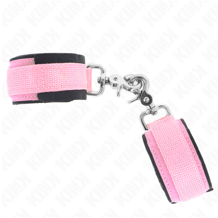 Kink - Regulowane Neoprenowe Zapiecia na Nadgarstki Rózowe z Regulacja 22-34 cm