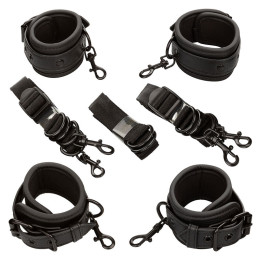 Calexotics - Nocturnal Restricciones de Cama Cuero Ajustable Negro