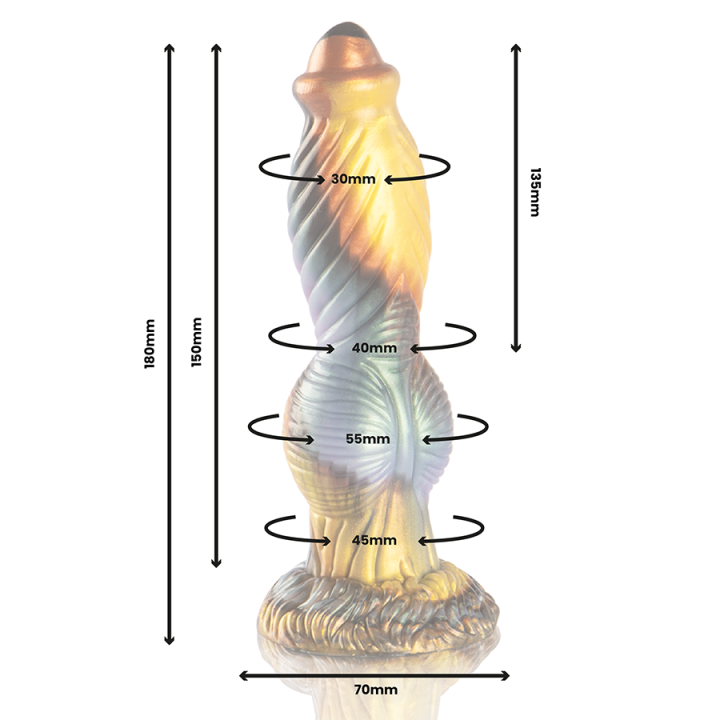 Epic - Phoenix Dildo Die Wiederauferweckung Der Vergnügung Wiederaufladbare Fernbedienung