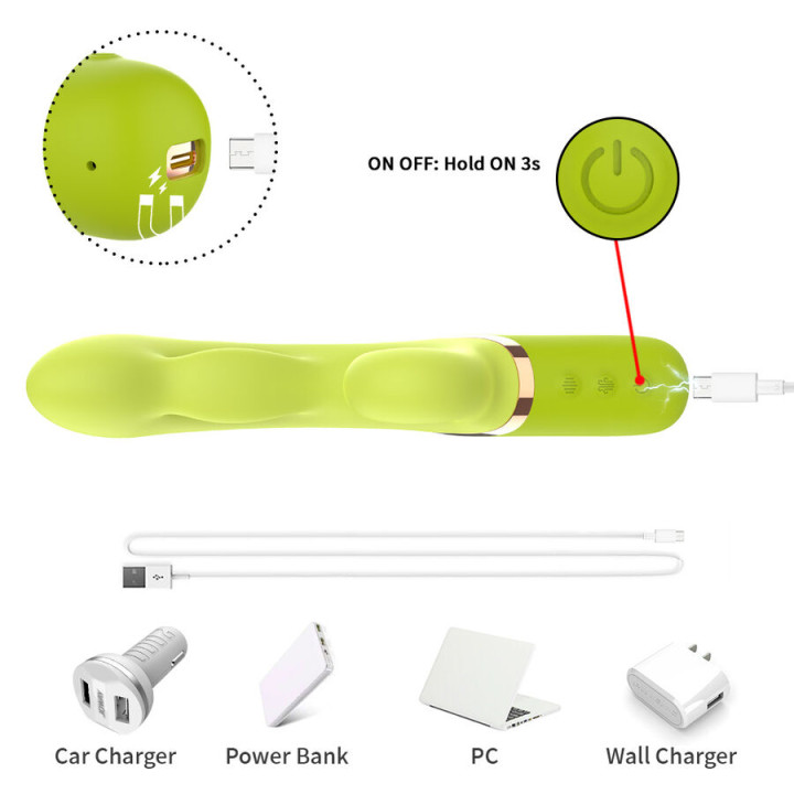 Armony - Inflabe Point a Para Estimulador Vibrador Verde