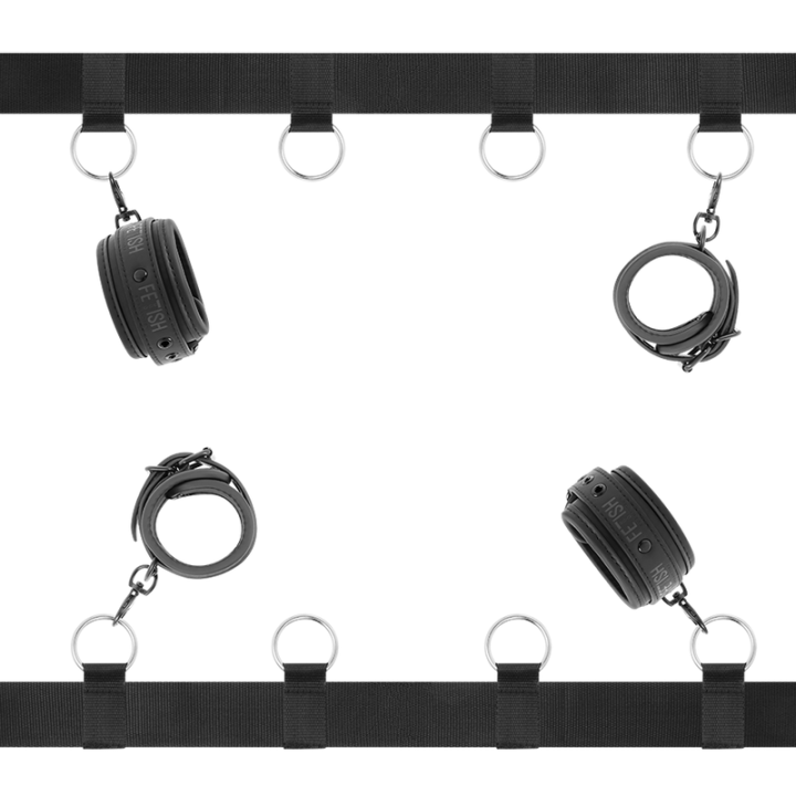 Fetish Submissive - Set di Cravatte da Letto Con Fodera in Noprene