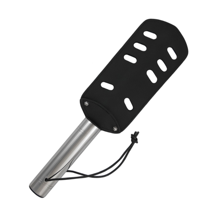 Metal Hard - Pagaia Originale in Cuoio e Metallo - Con Fori