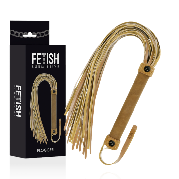 Fetish Submissive Origem - Chicote de Couro Vegano