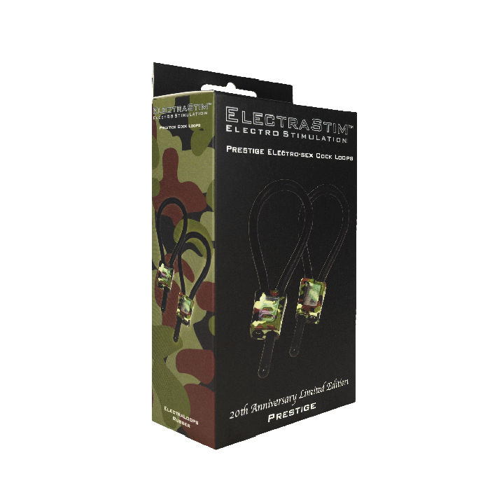 Electrastim - Prestige Electraloops Regulowane Pierscienie Kogutowe w Kamuflazu