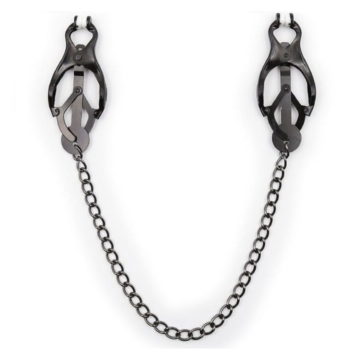 Ohmama Fetish - Japanische Nippelklammern Mit Schwarzer Kette