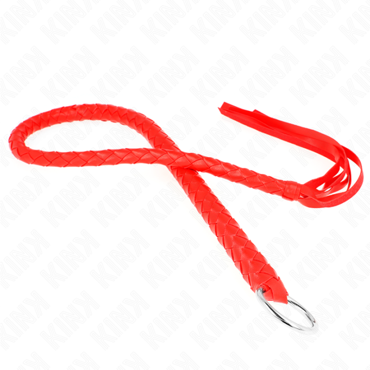 Kink - Snake Whip With Red Hand Ring 65 cm