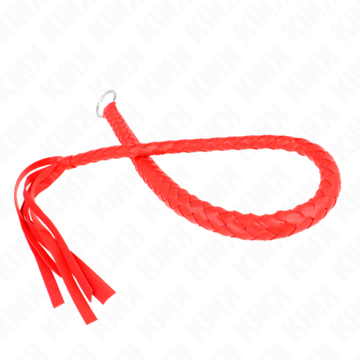 Kink - Fouet Serpent Avec Anneau Rouge 65 cm