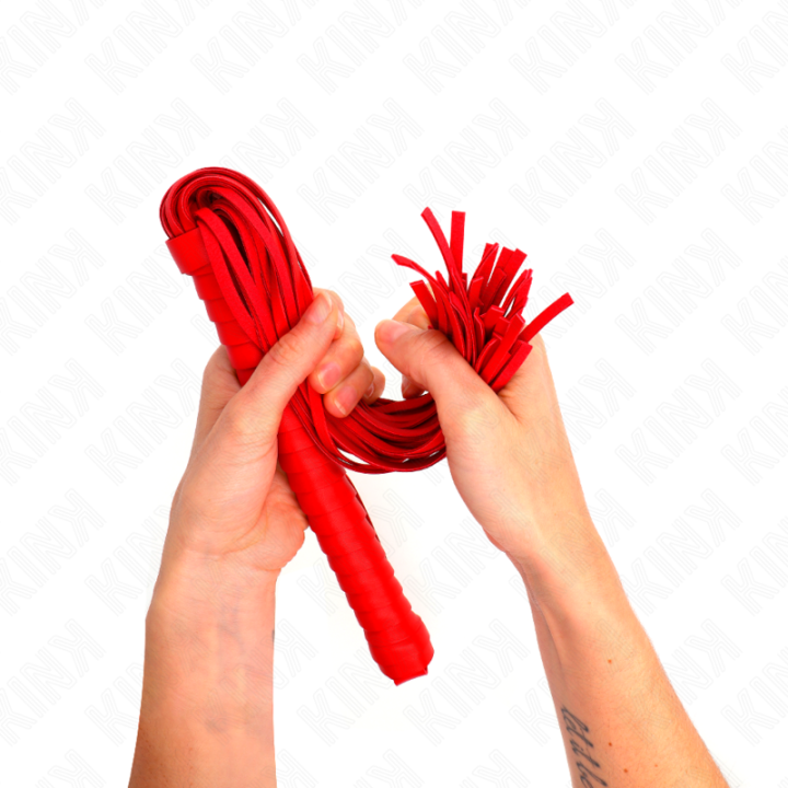 Kink - Whip With Red Textured Handle 48.5 cm
