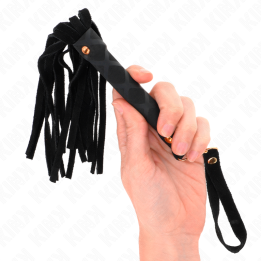 Kink - Mini Chicote de Camurça Preta 30 cm