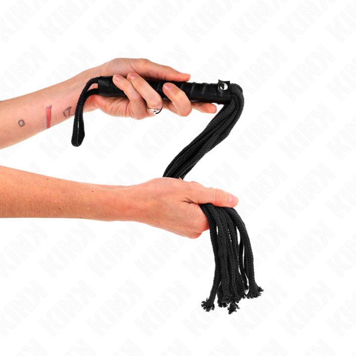 Kink - Fouet Corde Noire 56 cm