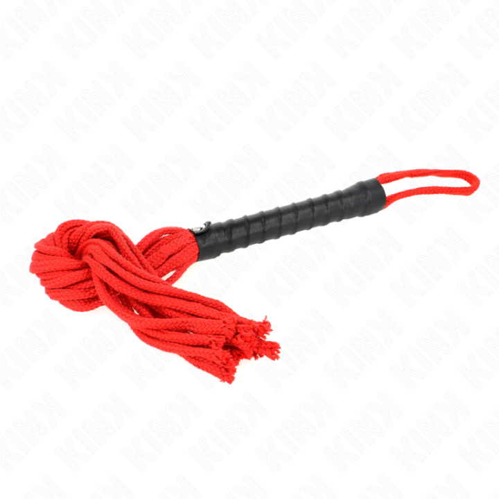 Kink - Fouet Corde Rojo 56 cm