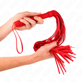Kink - Fouet Pvc Souple Rouge 70 cm