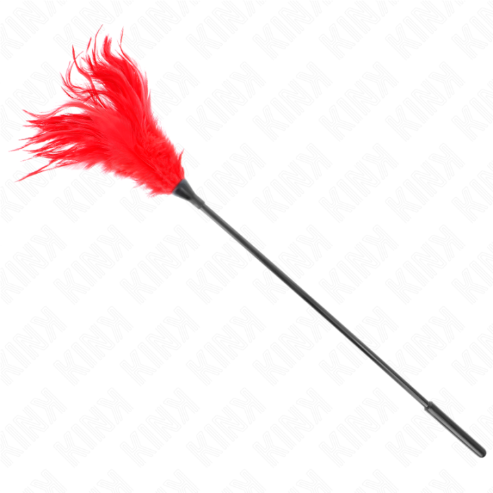 Kink - Multiple Red Tickle Feathers 45 cm