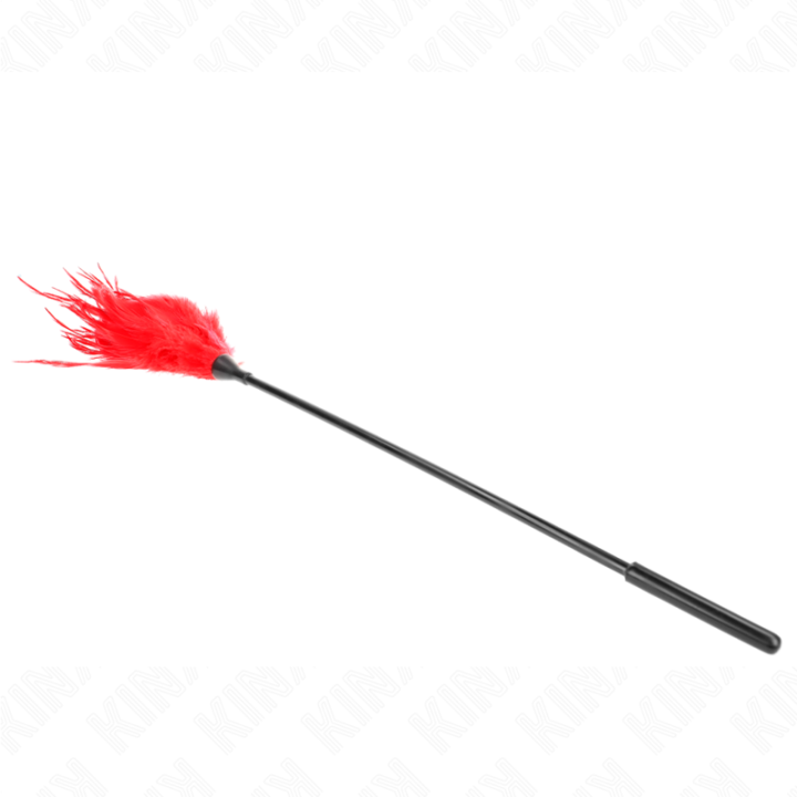 Kink - Plumas Múltiples Para Cosquillas Rojo 45 cm