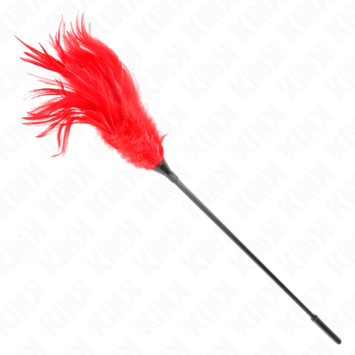Kink - Plumas Múltiples Para Cosquillas Rojo 45 cm