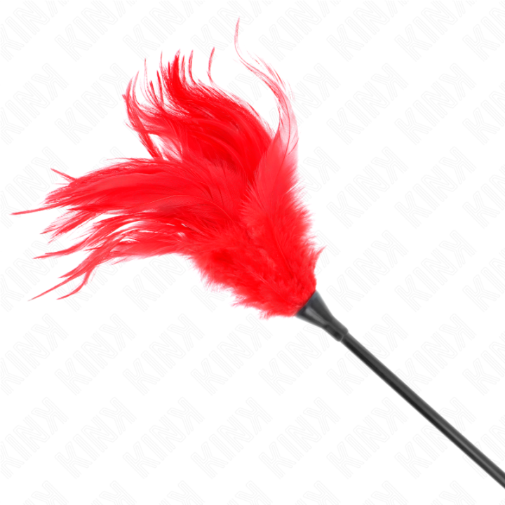 Kink - Plumas Múltiples Para Cosquillas Rojo 45 cm