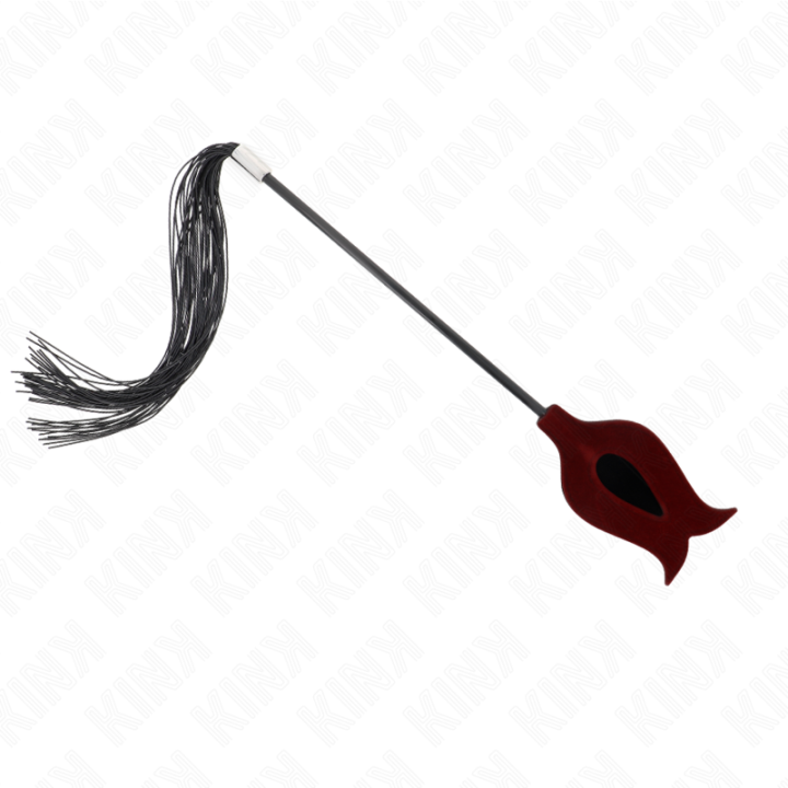 Kink - Rose Shape Silicone Tassel Whip 45 cm
