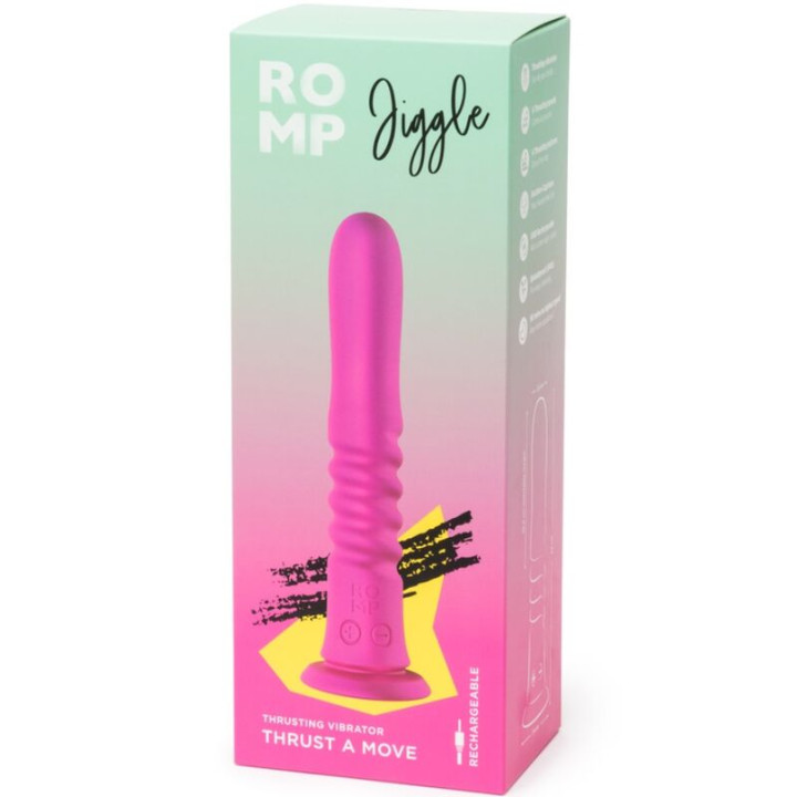 Romp - Jiggle Auf- Und ab-Vibrator Mit Rosa Saugnapf