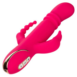 Calexotics - Jack Fantasy Vibrador Triplo Aquecido Coelho Rosa