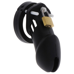 Hidden Desire - Extreme Chastity Cock Cage Silicone Size l Black