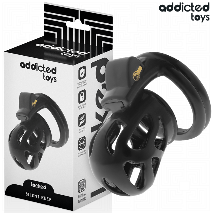 Addicted Toys Locked - Silent Keep Jaula Para Pene 7,5 cm