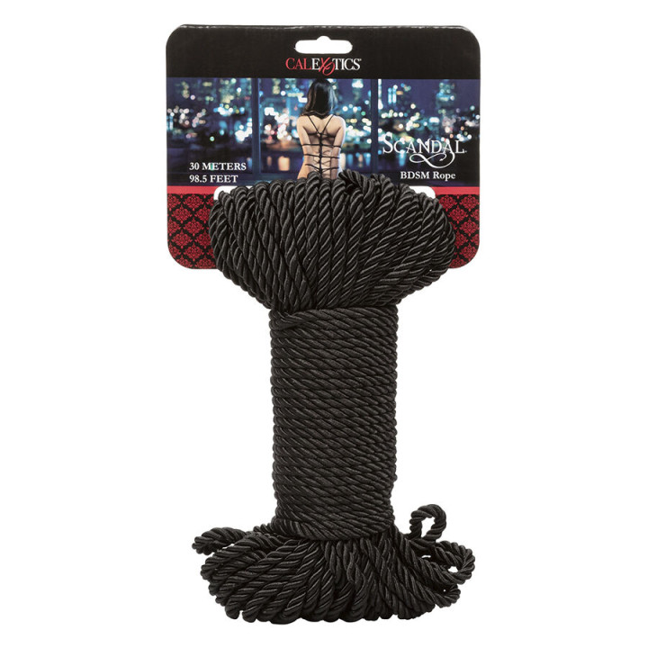 Calexotics - Scandal Cuerda Bdsm Negra 30 m