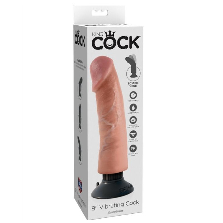 King Cock - 23 cm Wibracyjace Miesko Kogutowe