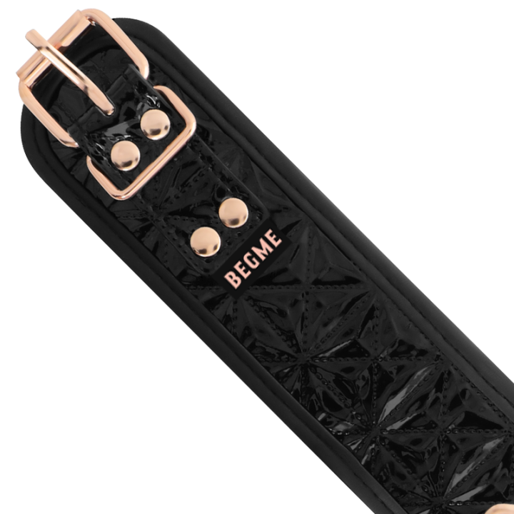 Begme - Black Edition Collar With Nipple Clamps With Neoprene Lining