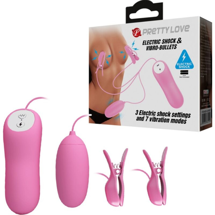 Pretty Love - Pina Com Vibrao e Eletroshock Rosa