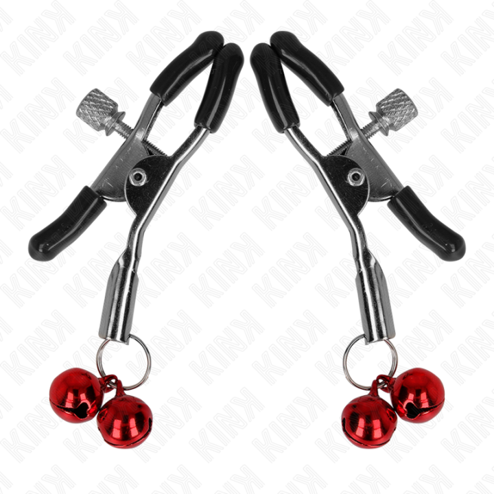 Kink - Double Bell Nipple Clamp Red 6 cm