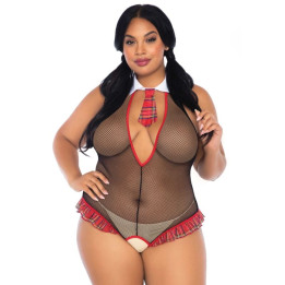 Leg Avenue - Schulmdchen Crothless Fitness Teddy Plus Grösse
