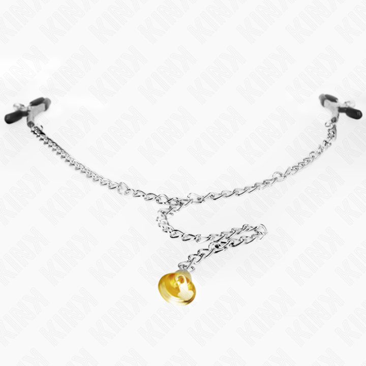 Kink - Pinças de Corrente Com Pingente de Chifre 30 cm