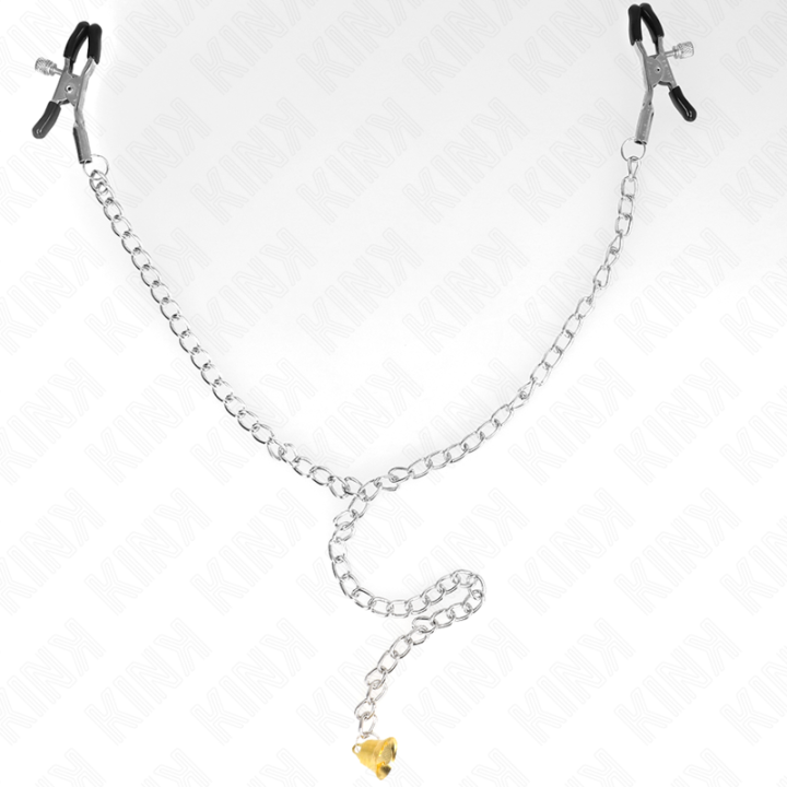 Kink - Pinces à Téléton Chaîne Avec Pendentif Corne 30 cm