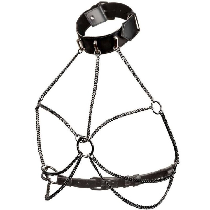 Calexotics - Euphoria Plus Size Multi Chain Collar Harness