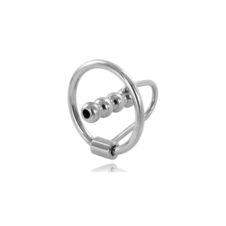 Metal Hard - Anel de Glndula Com Plug Uretral 28mm