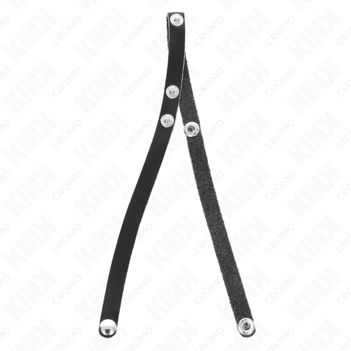 Kink - Anel de Couro Para Pênis Com Fecho de Pressão 39 x 1 cm