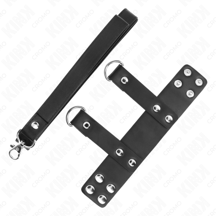 Kink - Anneau Pénis Avec Sangle en Cuir Réglable