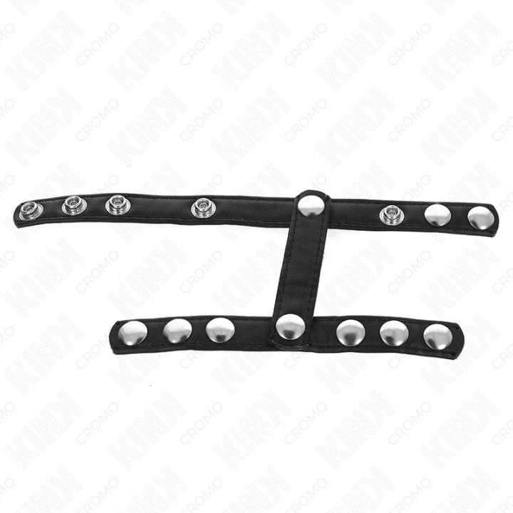 Kink - Anel Para Pênis Com 3 Tiras Divisoras de Bolas Ajustáveis