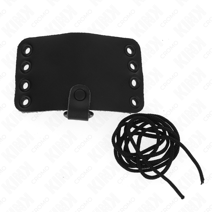 Kink - Anello Per Pene in Pelle Con Chiusura in Lacci e Lacci