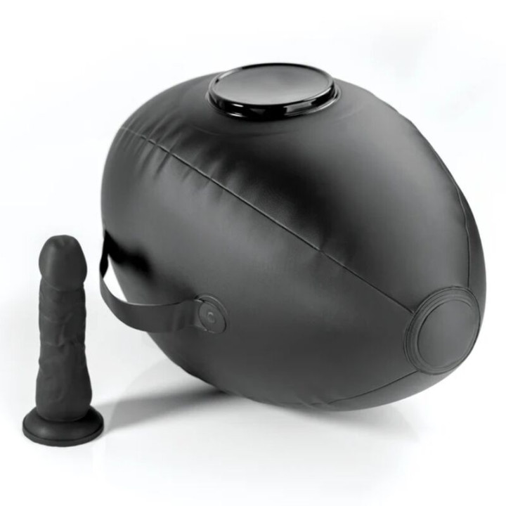 Fetish Fantasy Series - Hinchable Body Dock Con Dildo Negra 41.9 cm
