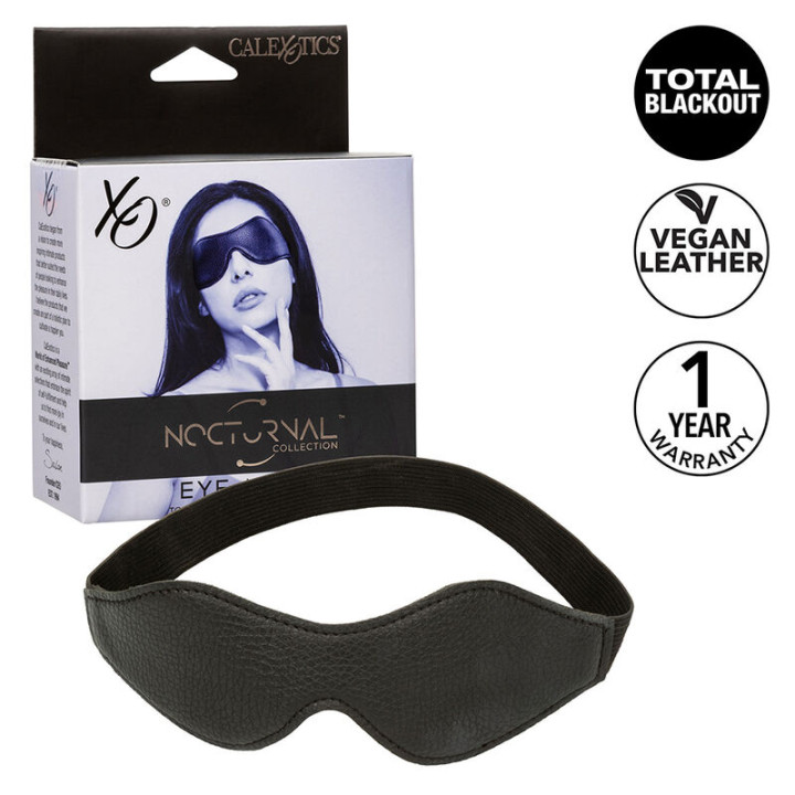 Calexotics - Nocturnal Máscara de Olhos Pvc Couro Preto