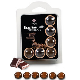 Secretplay - Set 6 Boules Brésiliennes Chocolat